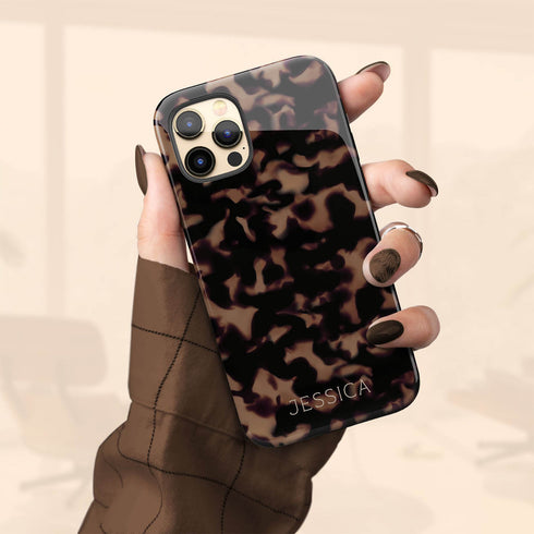 Custom Dark Edition Tortoiseshell iPhone Case